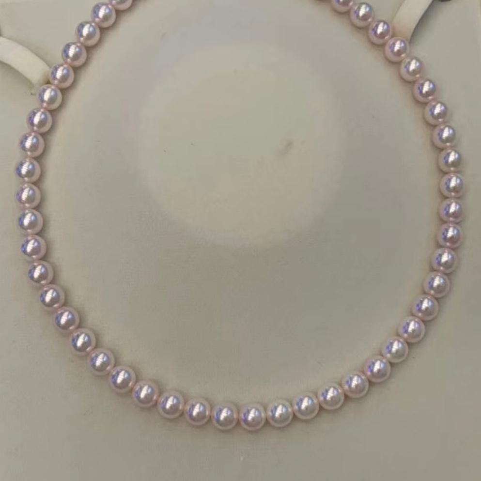 8-8.5mm Japanese Akoya White Pearl Necklace