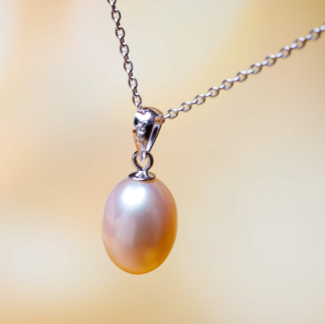 Pink Freshwater Pearl Drop Pendant