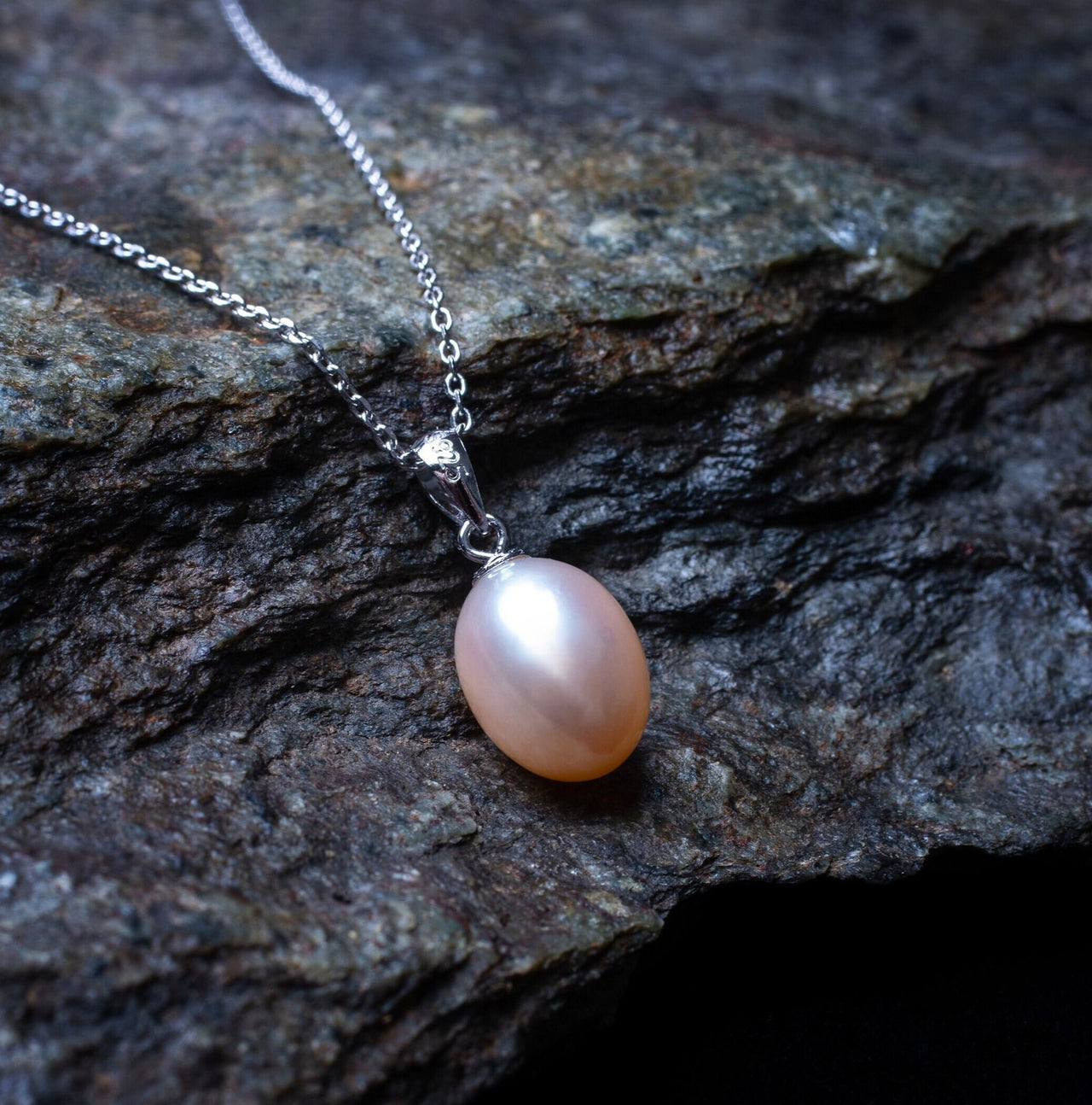 Pink Freshwater Pearl Drop Pendant