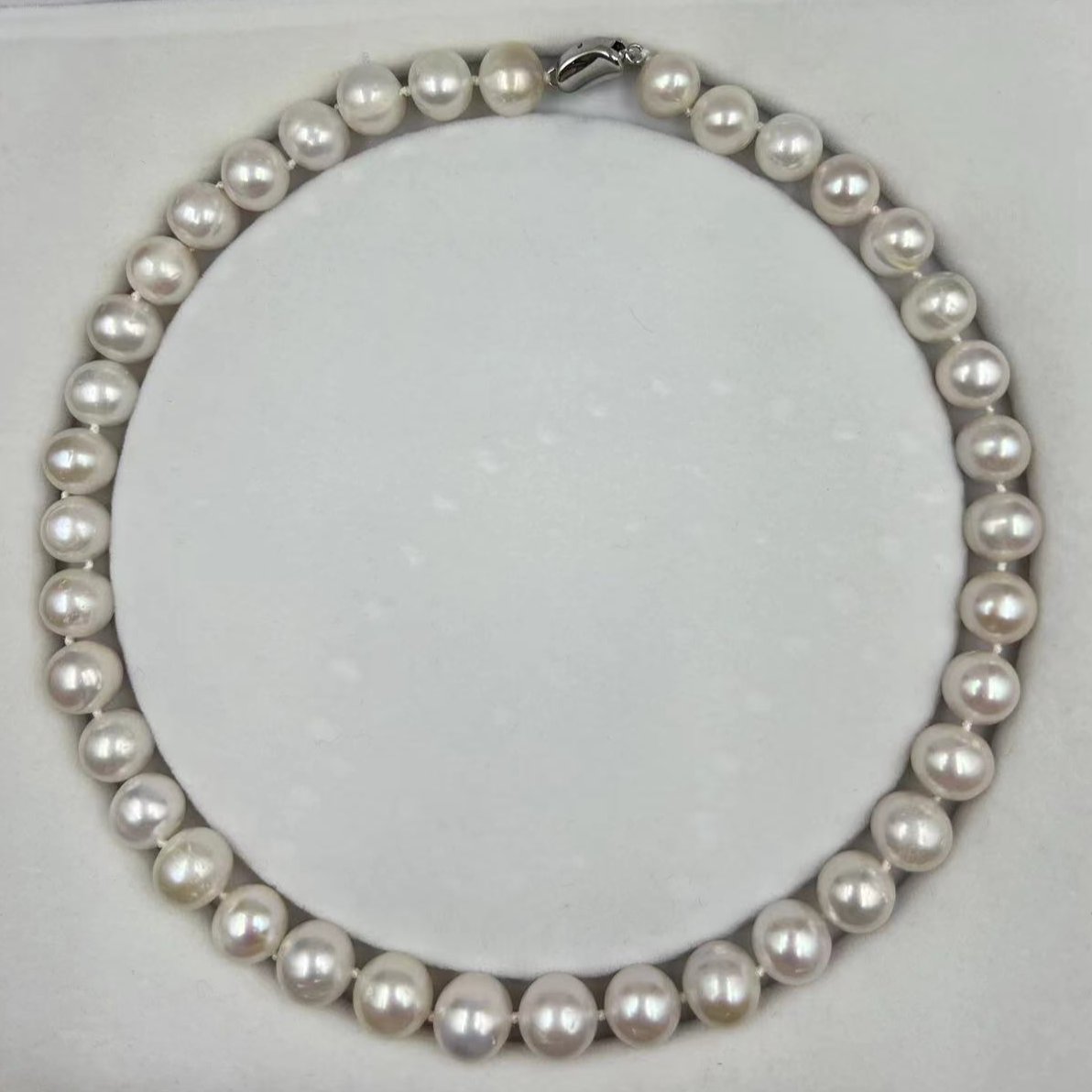 11 MM White Freshwater Pearl Necklace